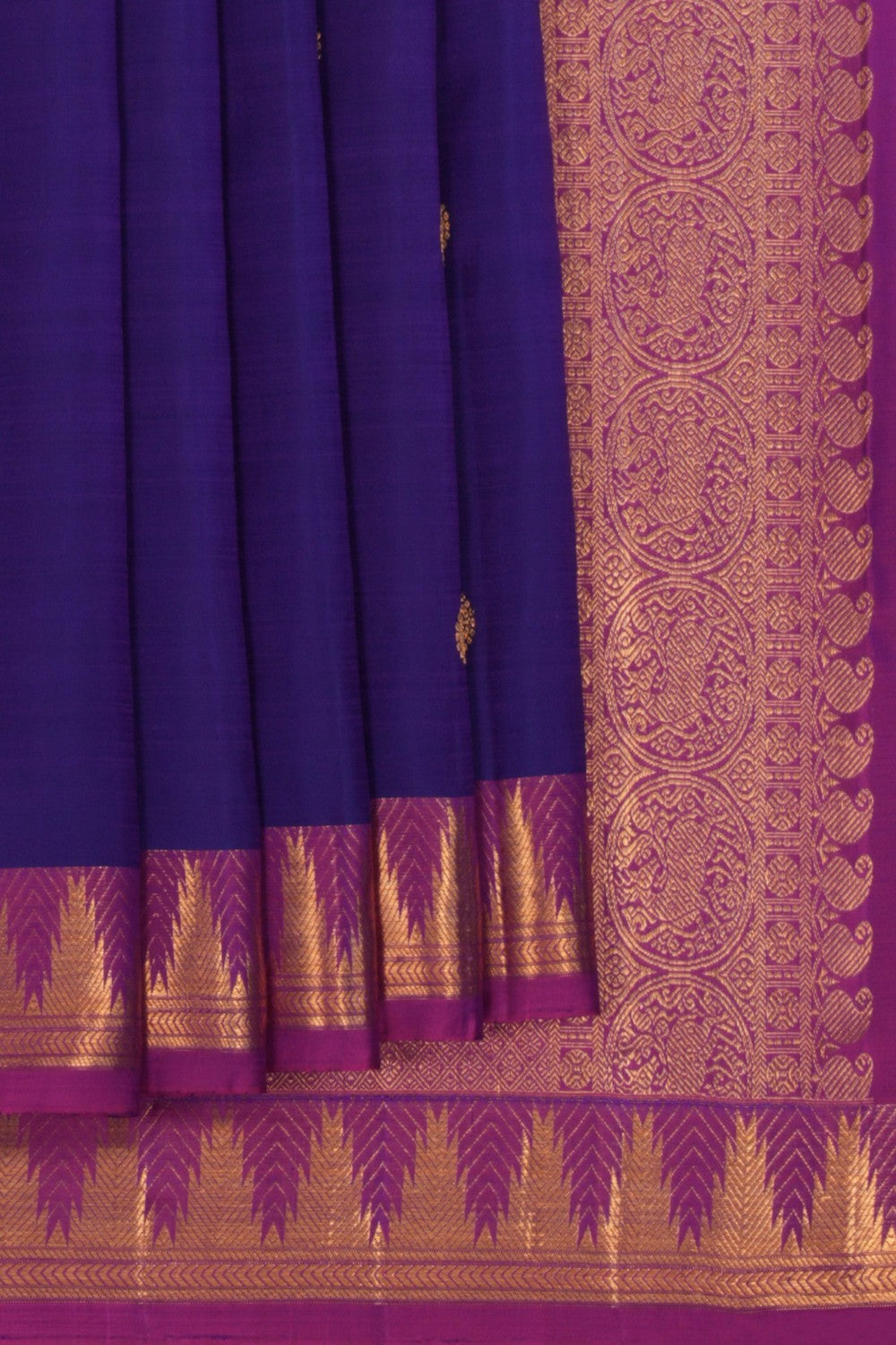 Kanchipattu Purple Saree