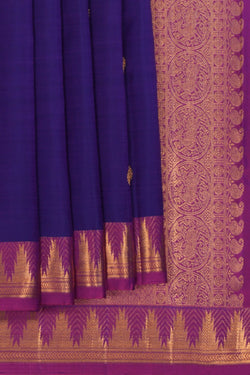 Image of Kanchipattu Purple Saree
