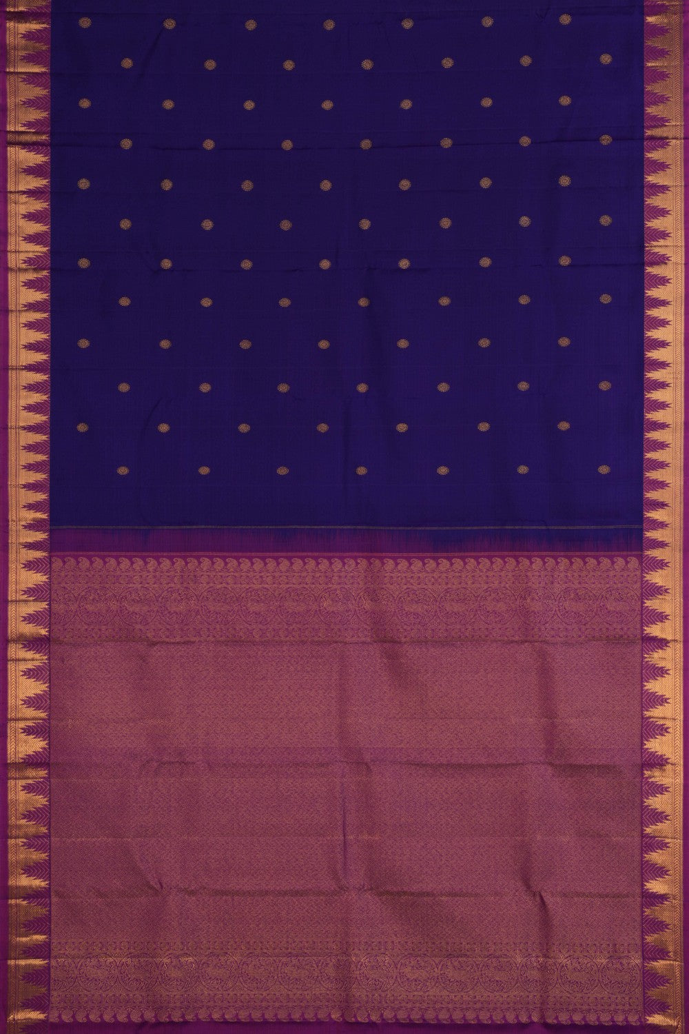 Kanchipattu Purple Saree