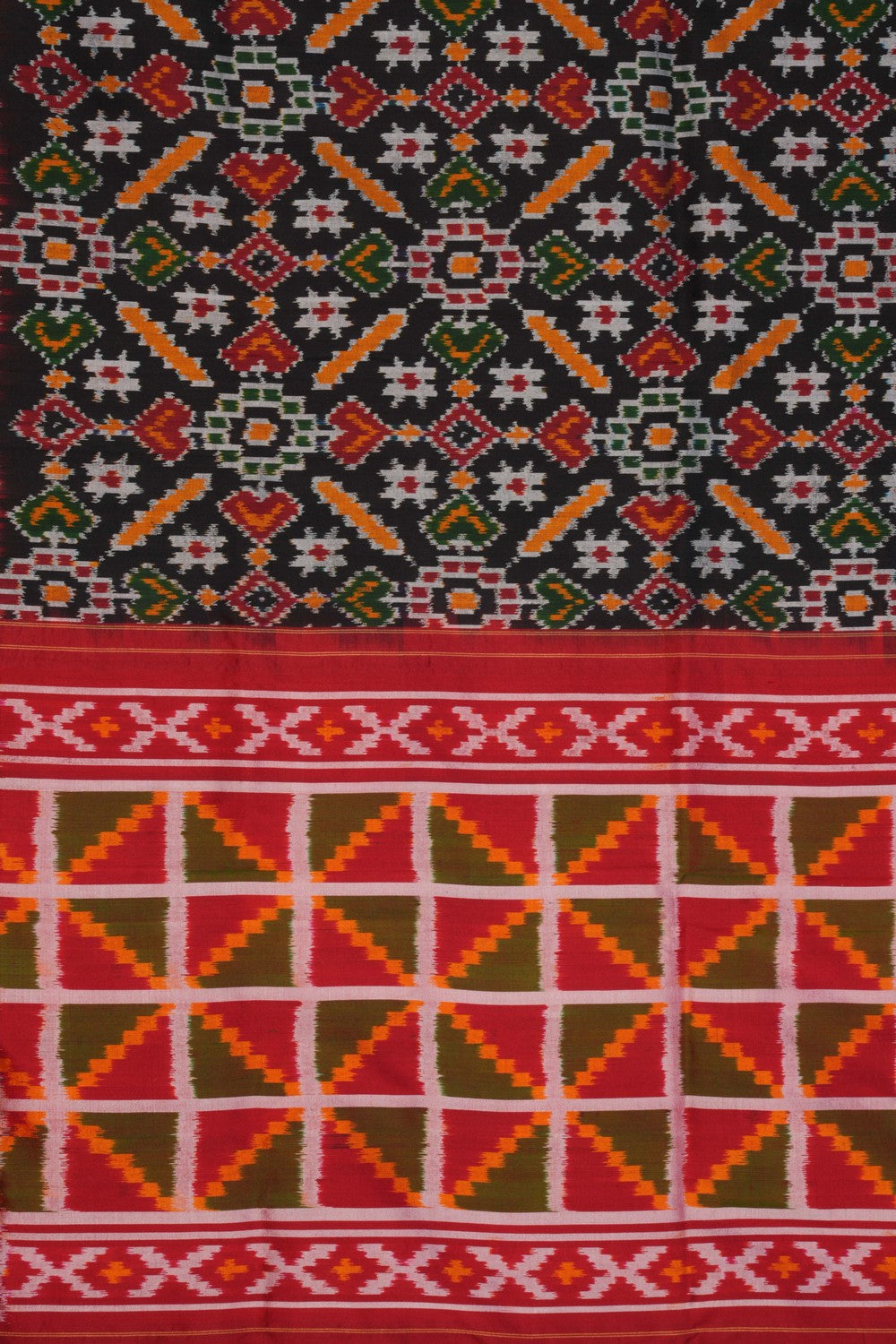 Image of Pochampally Ikat-Woven Dupatta