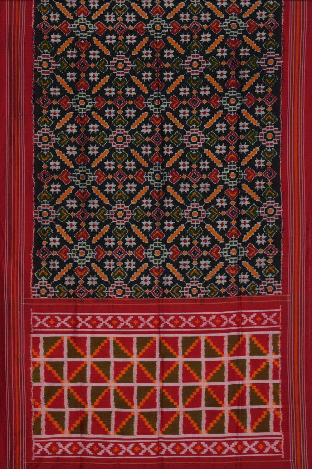 Image of Pochampally Ikat-Woven Dupatta