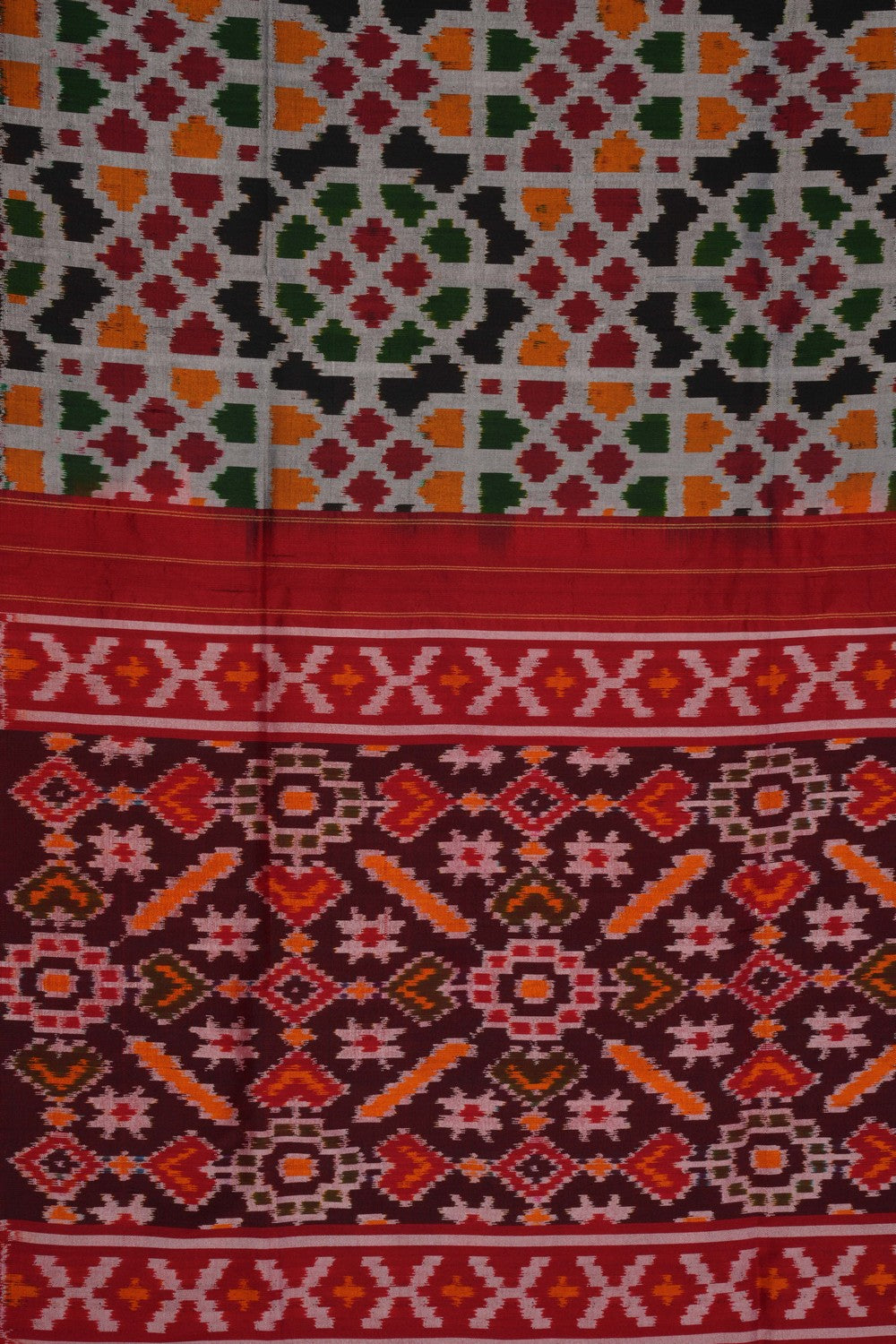 Image of Pochampally Ikat-Woven Dupatta