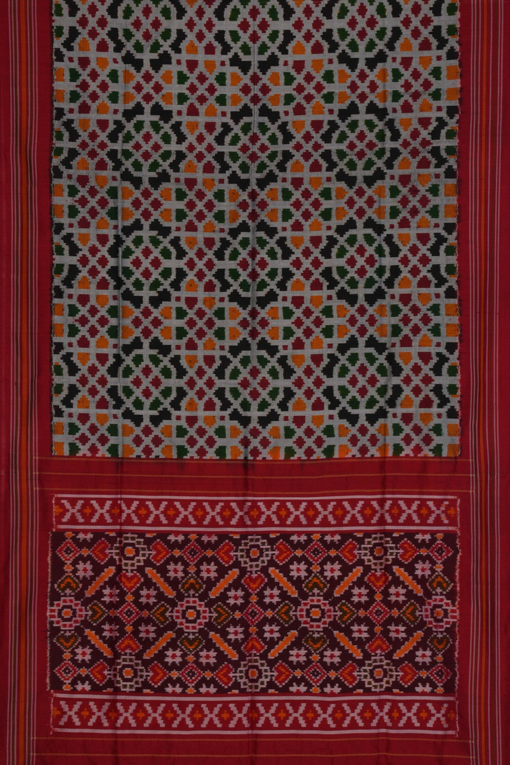 Image of Pochampally Ikat-Woven Dupatta