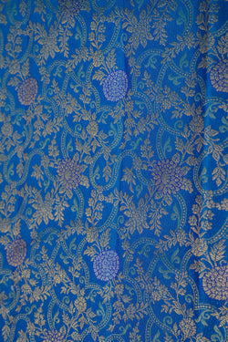 Image of Kanchipattu Brocade Blue Saree