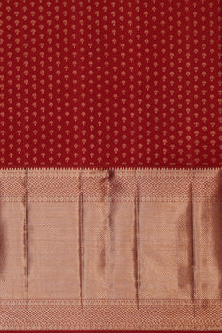 Image of Kanchipattu Tissue Brocade Red Saree
