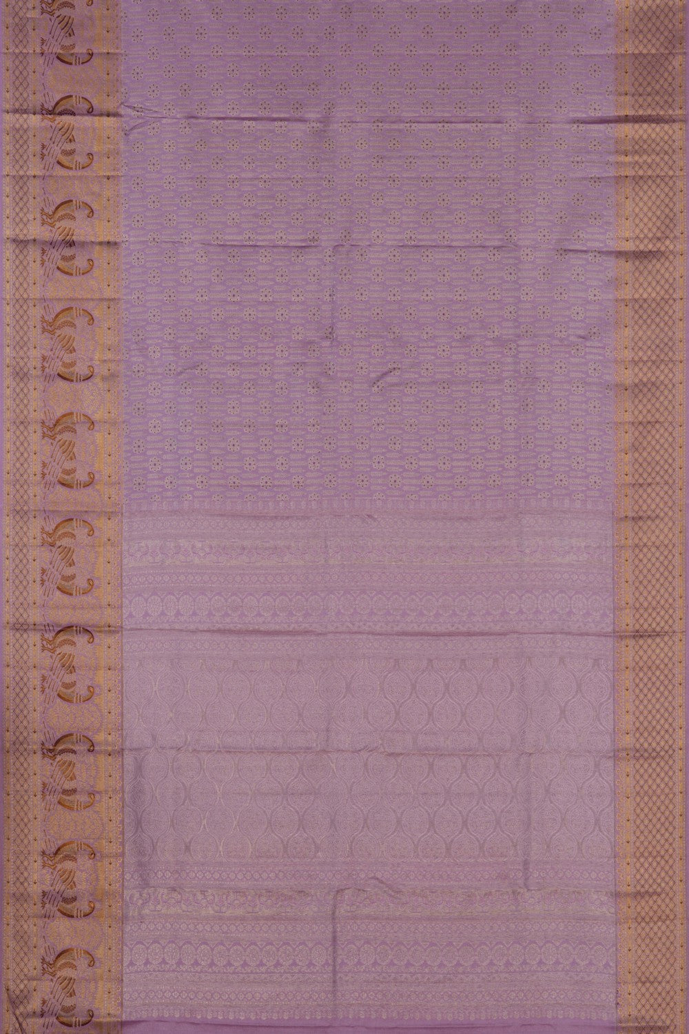 Kanchipattu Tissue Brocade Purple Saree