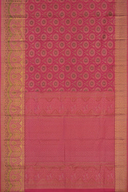 Image of Kanchipattu Tissue Brocade Pink Saree