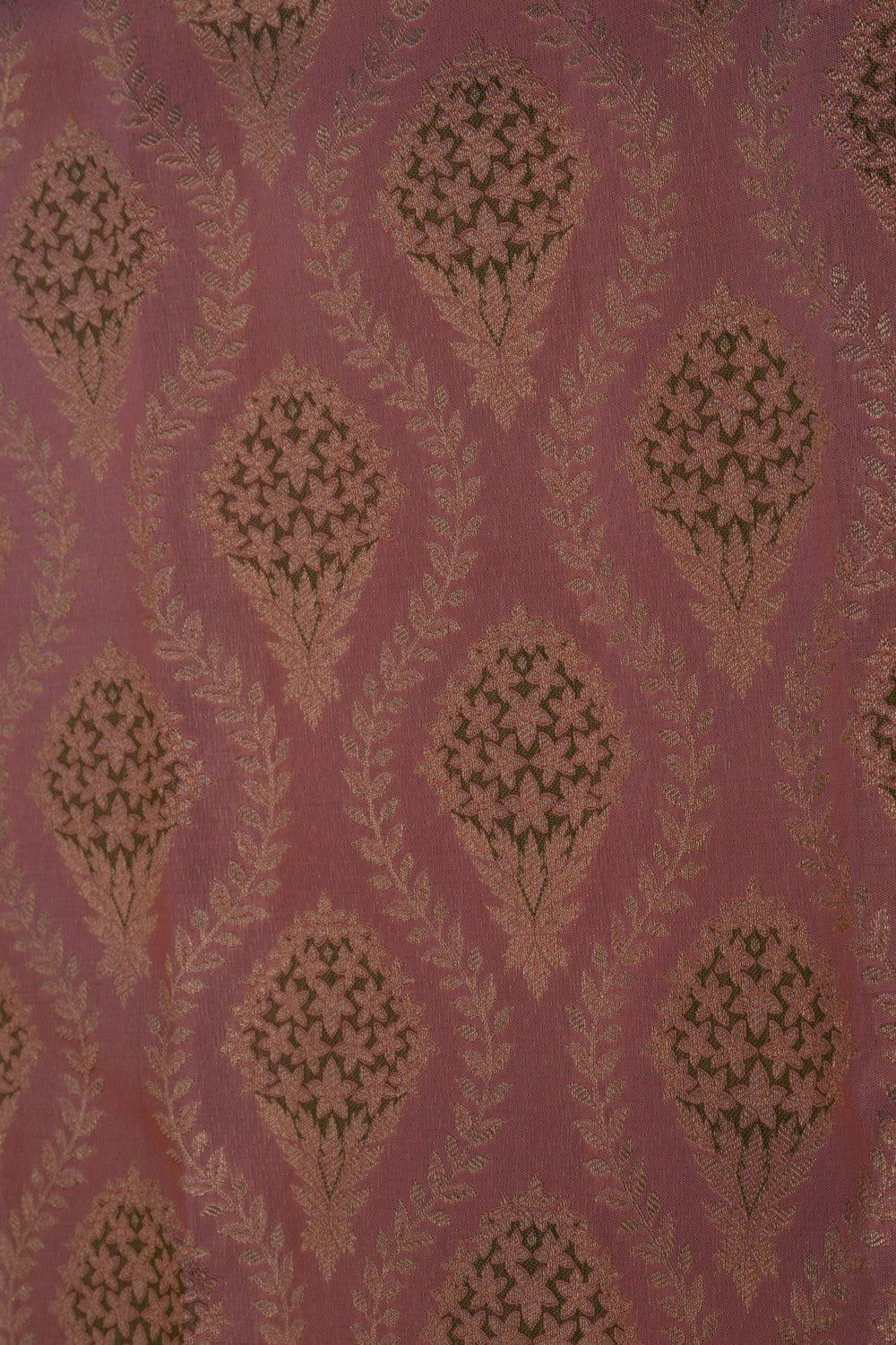 Kanchipattu Brocade Coral Pink Saree