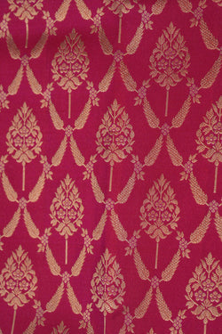 Image of Kanchipattu Brocade Pink Saree