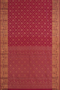 Image of Kanchipattu Brocade Pink Saree