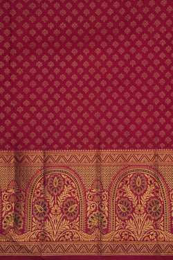 Image of Kanchipattu Brocade Pink Saree