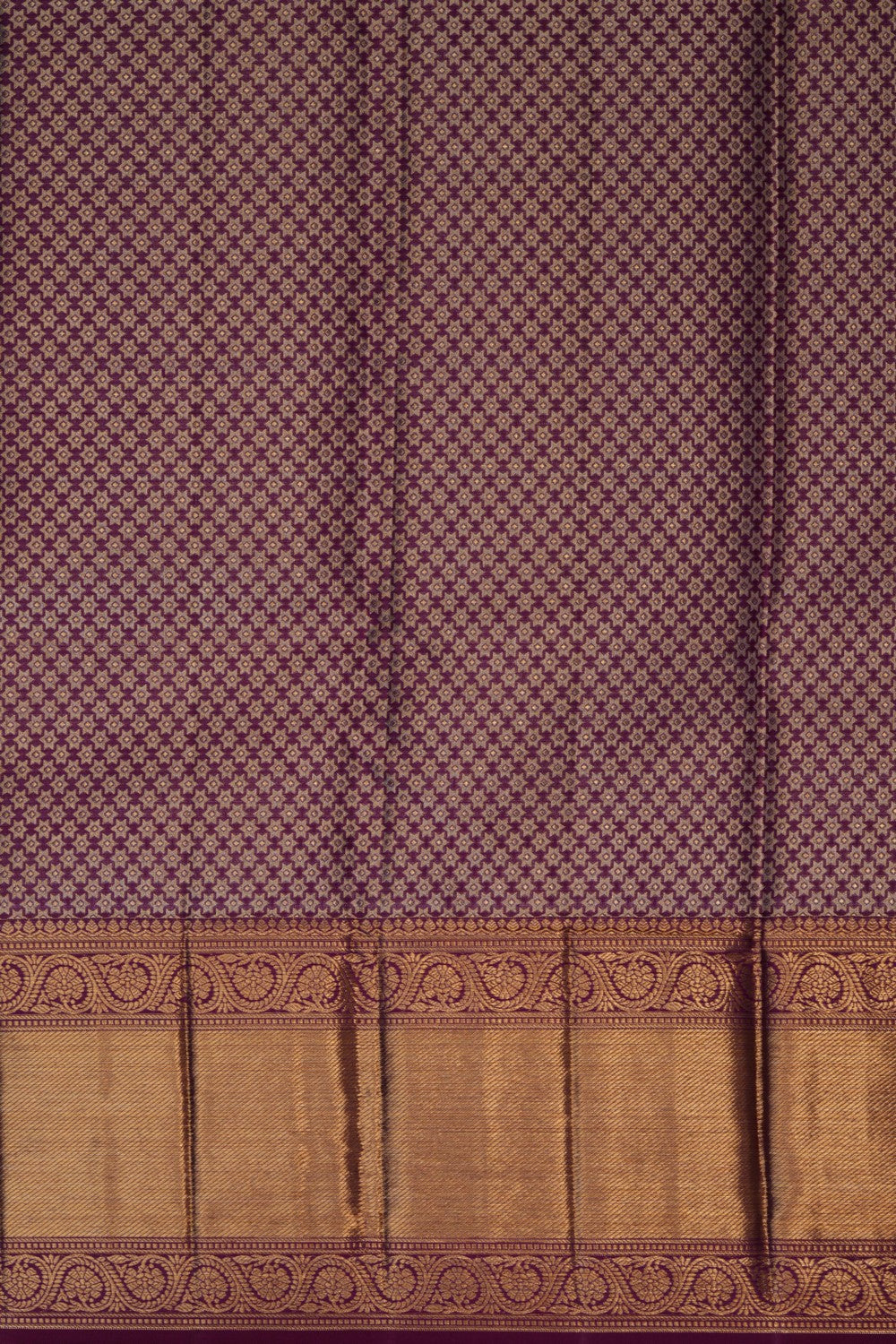 Image of Kanchipattu Brocade Purple Saree