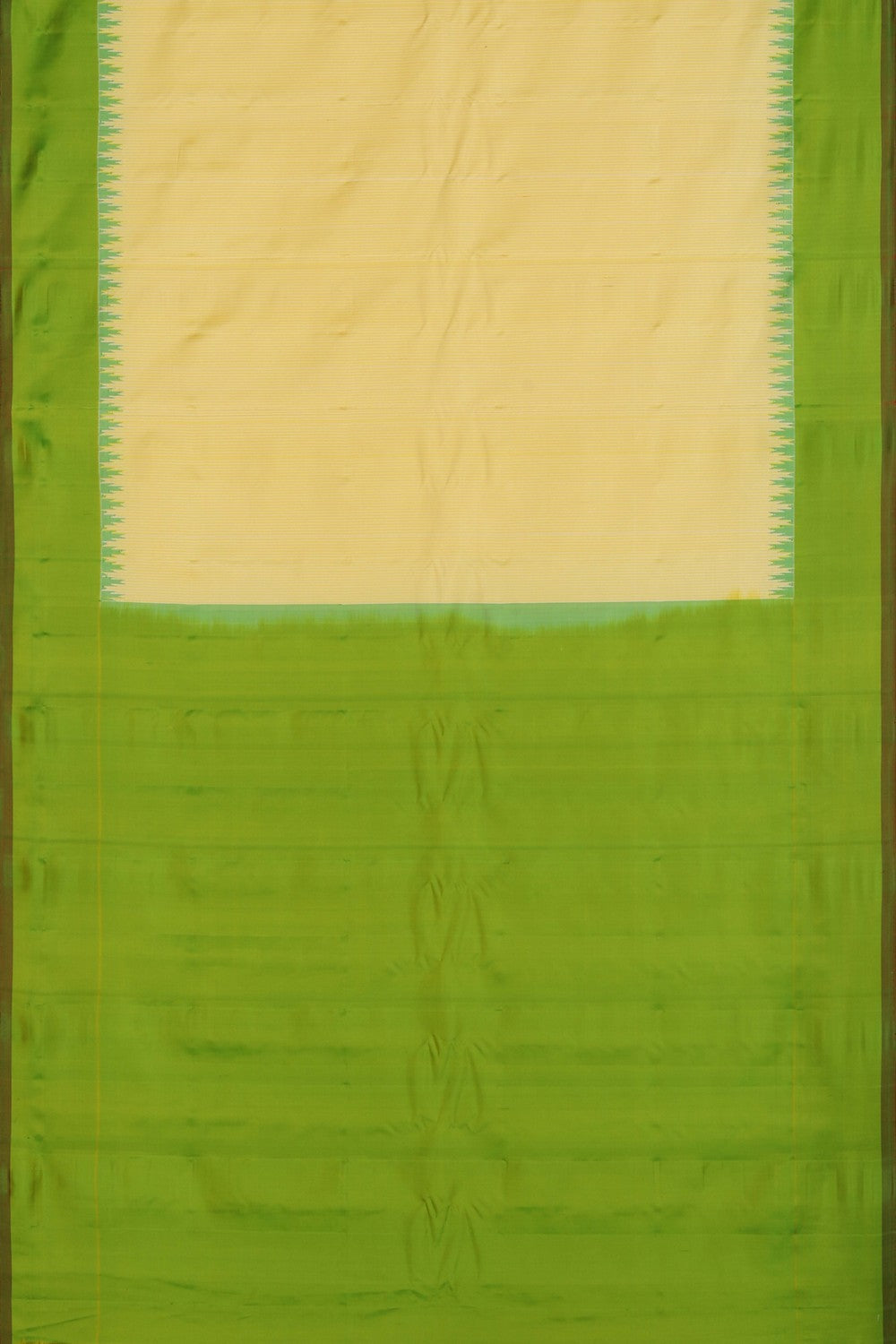 Image of Gadwal Silk Cream Saree