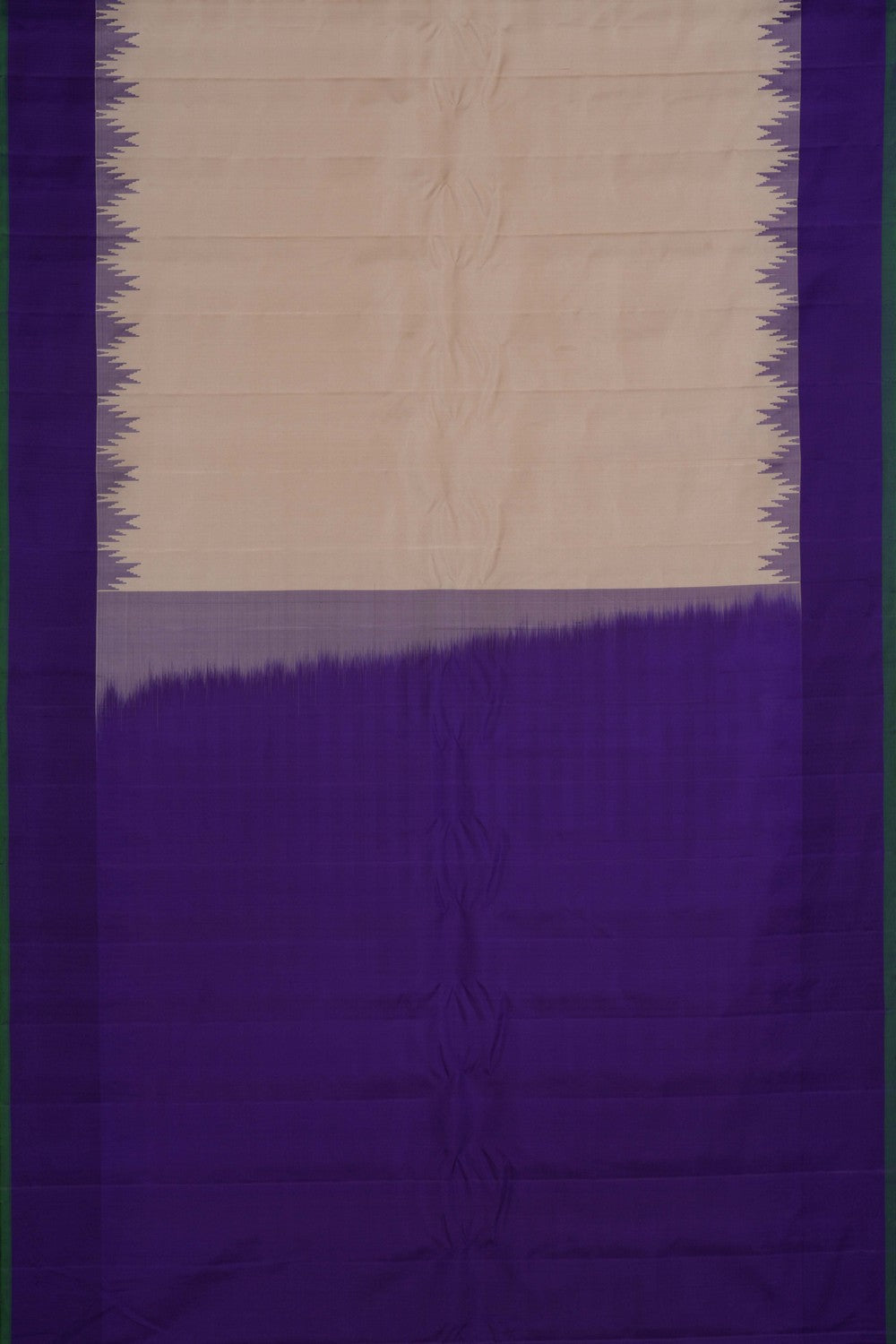 Gadwal Silk Ivory Off-White Saree