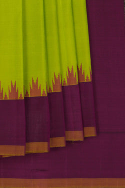 Image of Gadwal Silk Green Saree