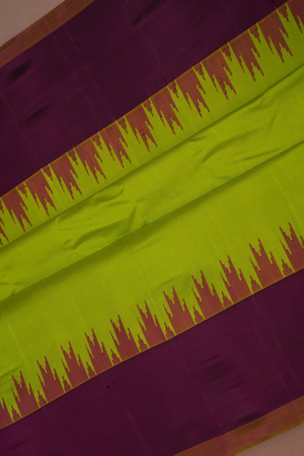 Image of Gadwal Silk Green Saree