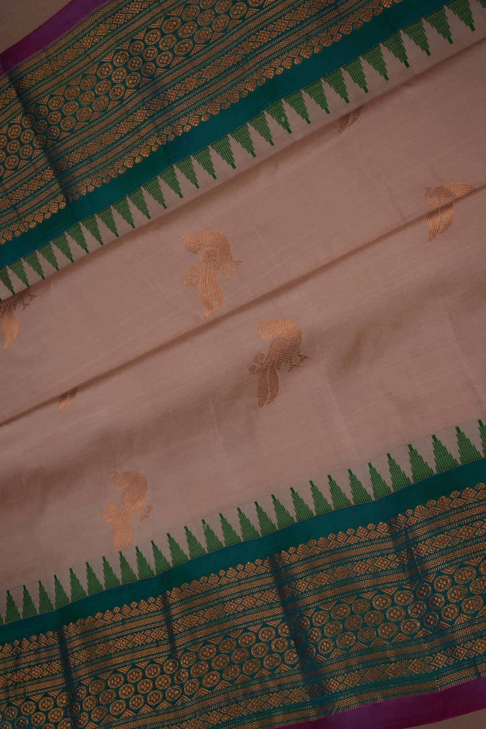 Gadwal Silk Beige Saree