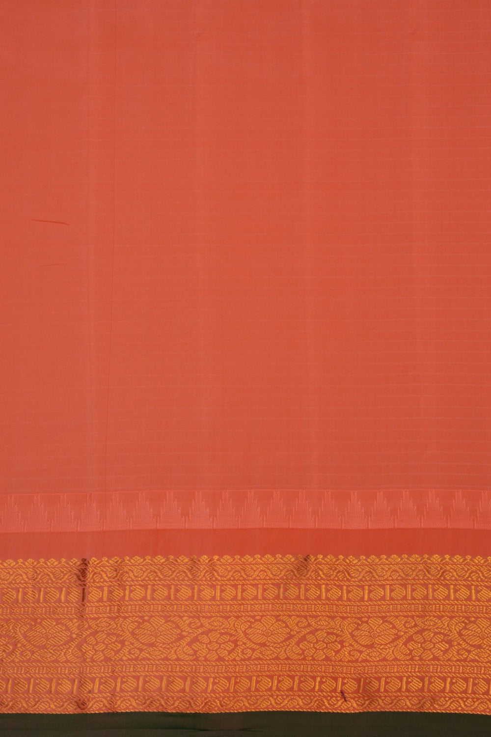 Gadwal Silk Kattam Green Saree