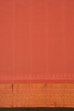 Image of Gadwal Silk Kattam Green Saree