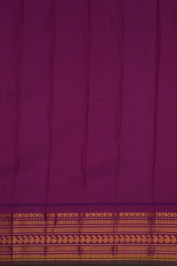 Image of Gadwal Silk Off-White Saree