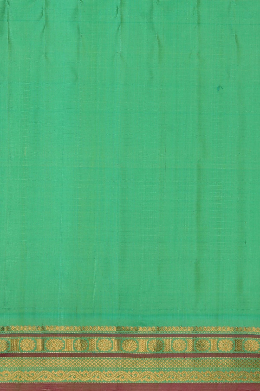 Image of Gadwal Silk Kattam Coral Pink Saree