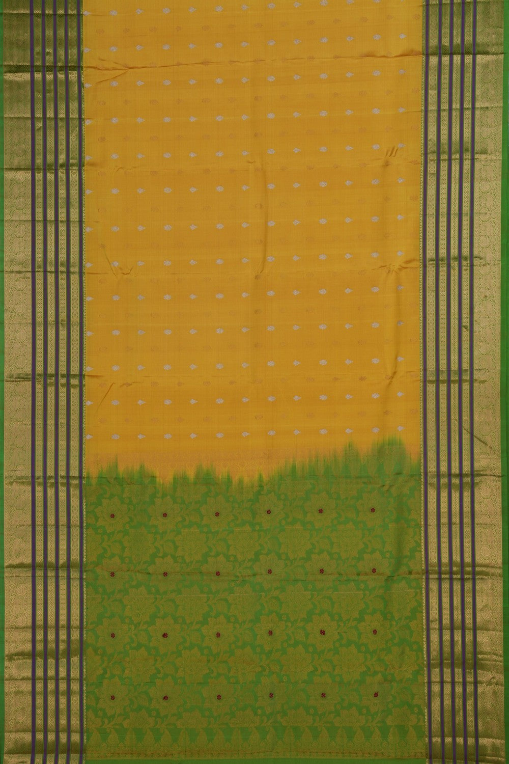 Yellow Kanchi Silk Saree