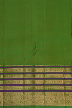 Image of Yellow Kanchi Silk Saree