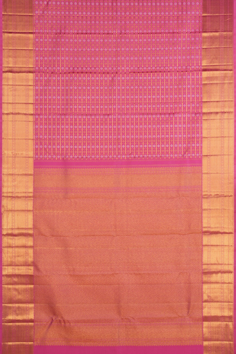 Pink Kattam Kanchi Silk Saree