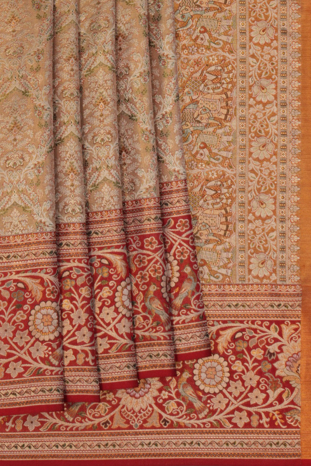Kanchipattu Brocade Gold Saree