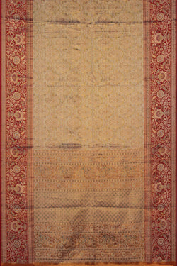 Image of Kanchipattu Brocade Gold Saree