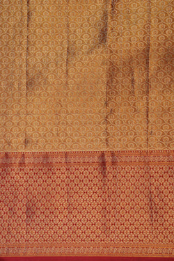 Image of Kanchipattu Brocade Gold Saree