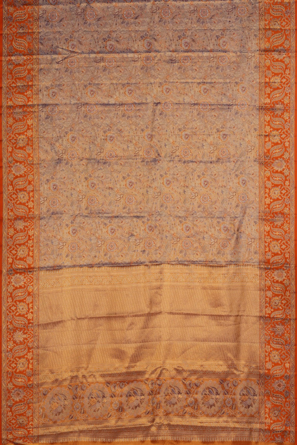 Image of Kanchipattu Tissue Brocade Gold Saree