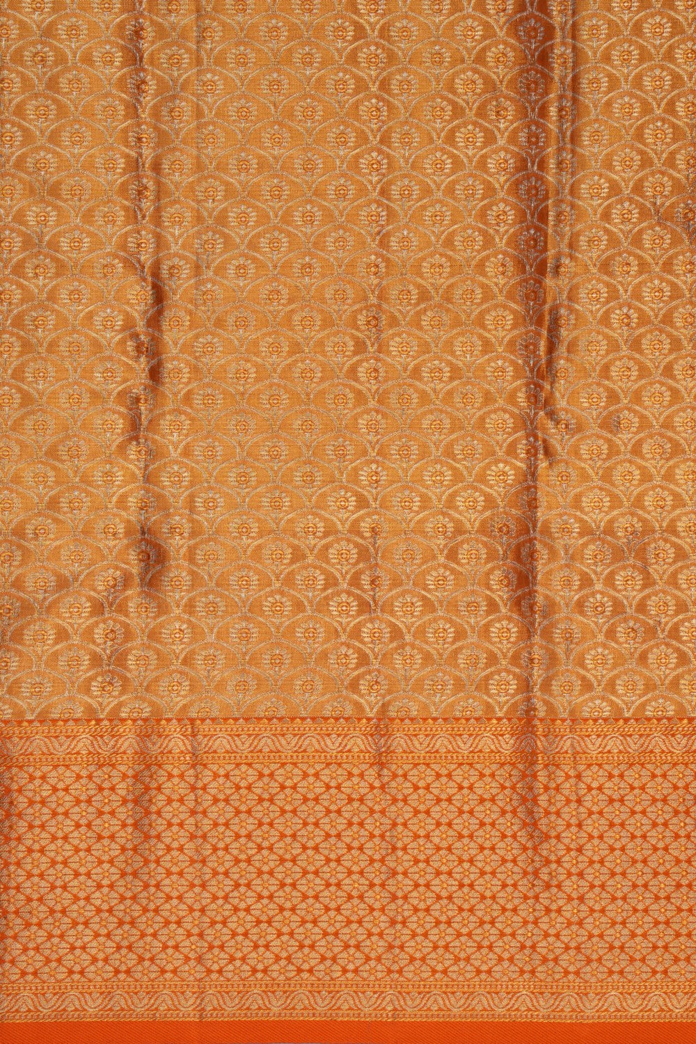 Kanchipattu Tissue Brocade Gold Saree