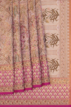 Image of Kanchipattu Tissue Brocade Gold Saree