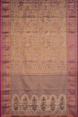 Image of Kanchipattu Tissue Brocade Gold Saree