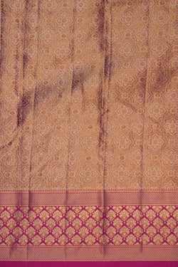 Image of Kanchipattu Tissue Brocade Gold Saree
