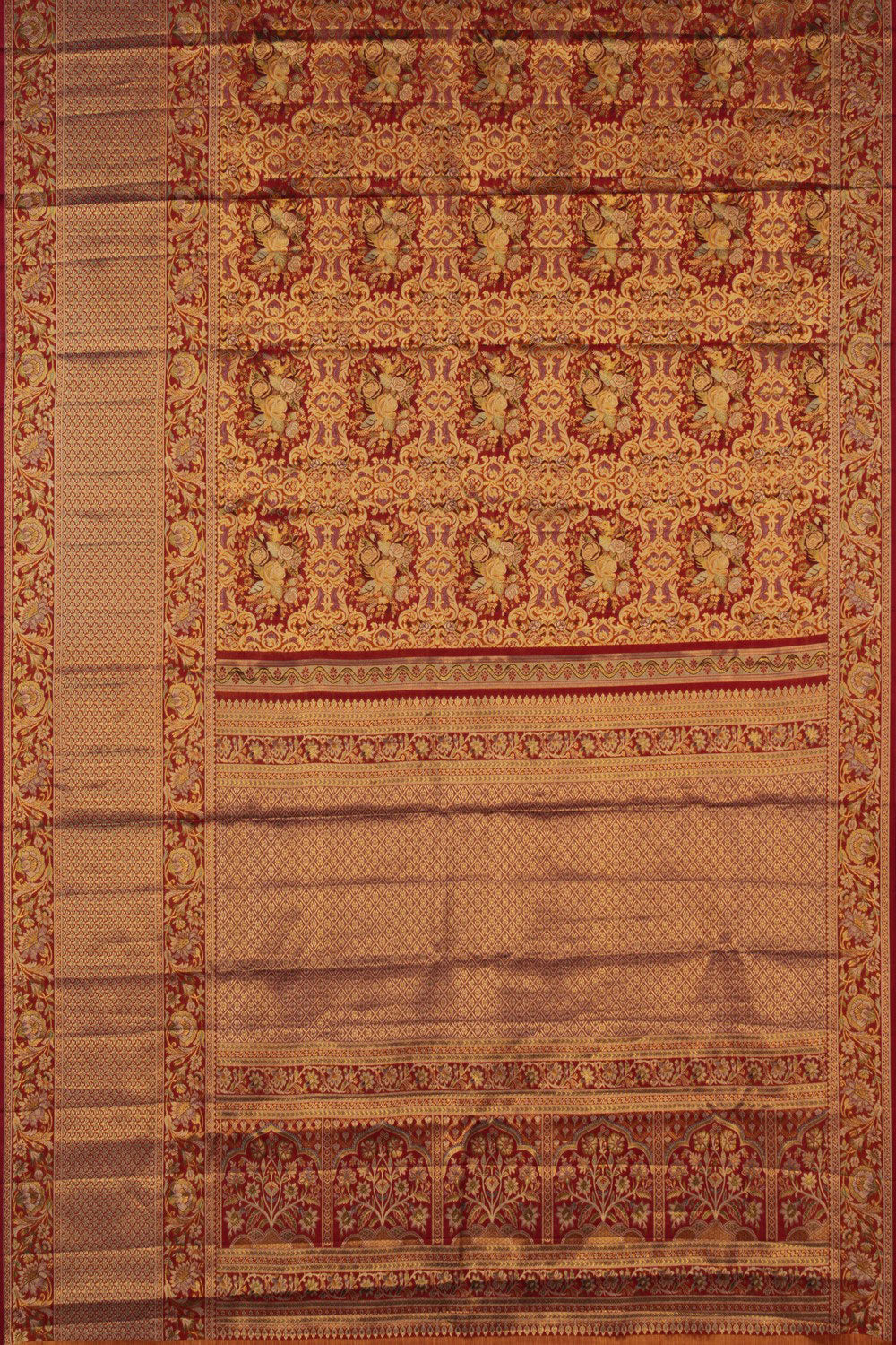 Image of Kanchipattu Pink Brocade Saree