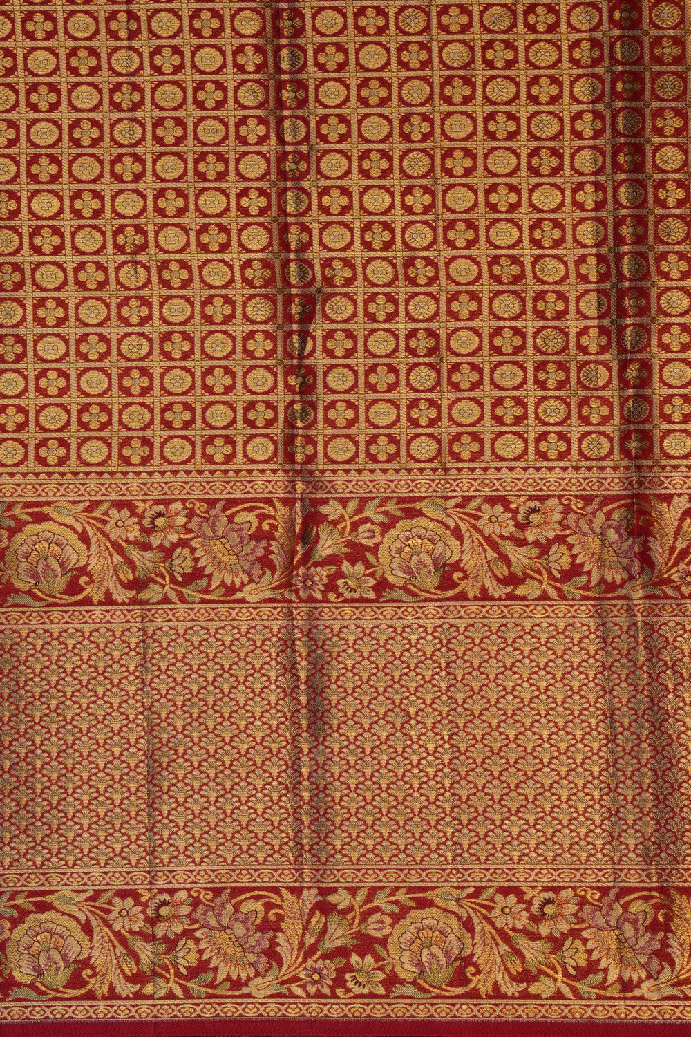 Image of Kanchipattu Pink Brocade Saree