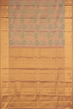 Image of Kanchipattu Tissue Brocade Gold Saree