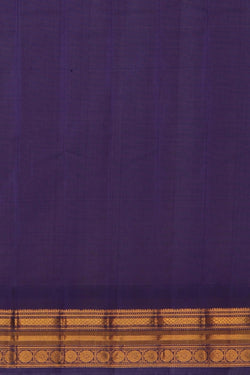 Image of Gadwal Cotton Silk Blue Saree