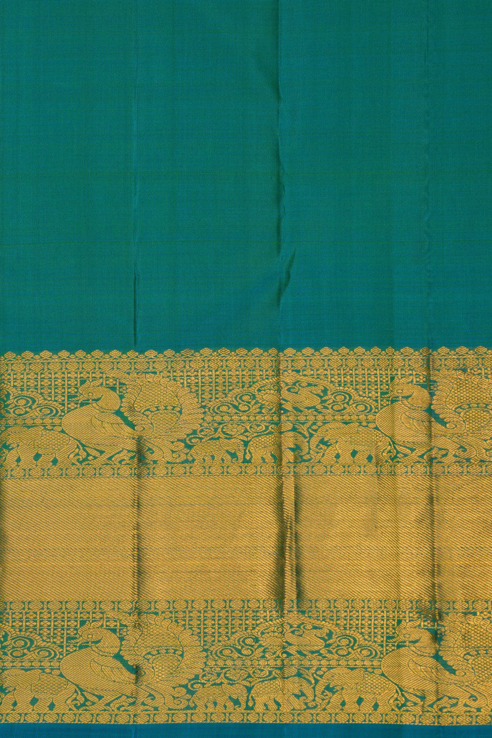 Image of Kanchi Silk Vibrant Green Saree