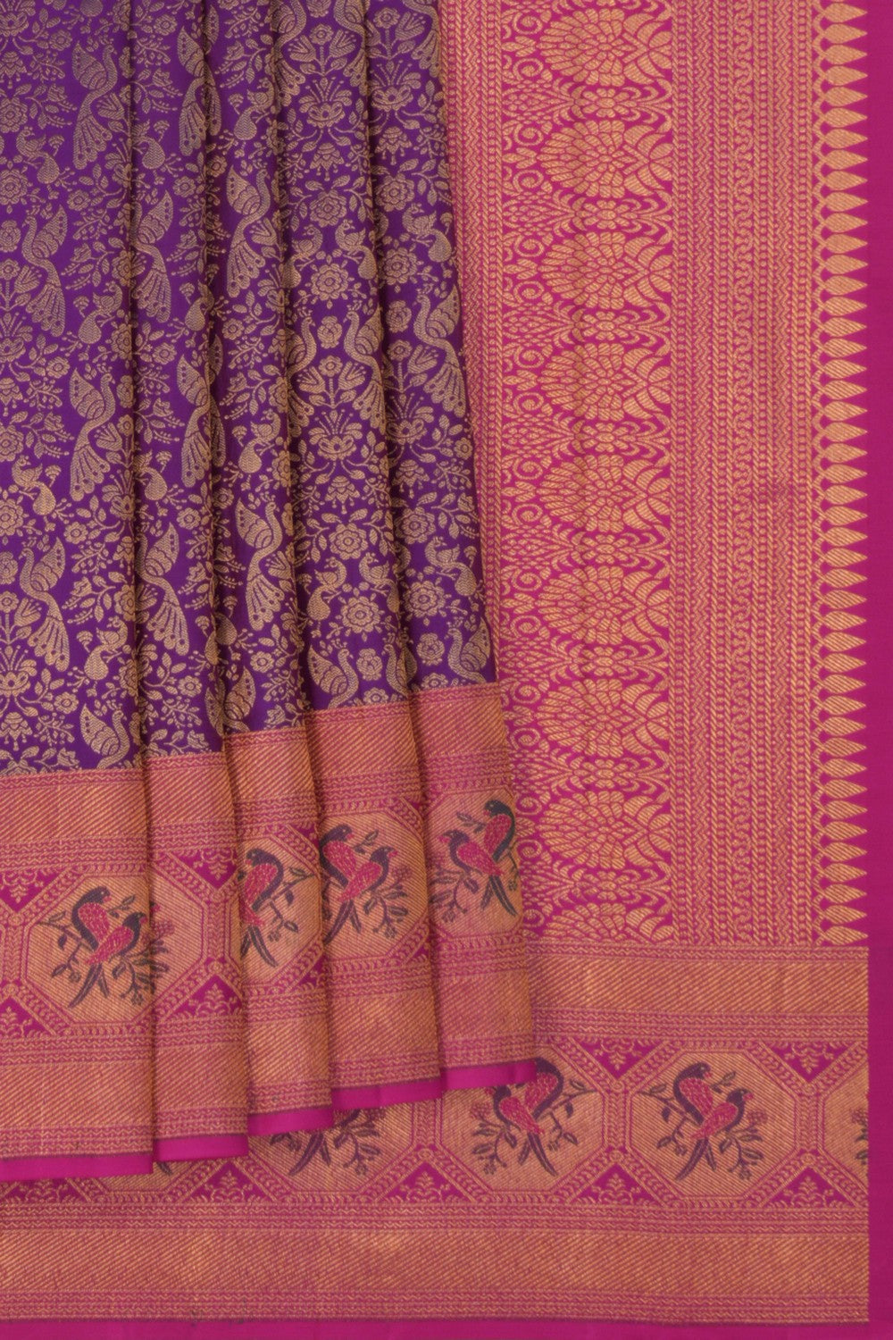 Kanchipattu Brocade Purple Saree