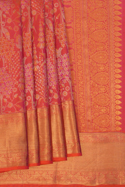 Image of Kanchipattu Brocade Fuchsia Pink Saree
