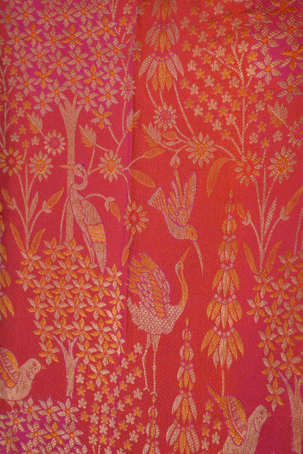Kanchipattu Brocade Fuchsia Pink Saree