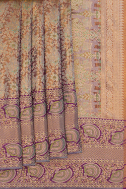 Image of Kanchipattu Tissue Brocade Gold Saree