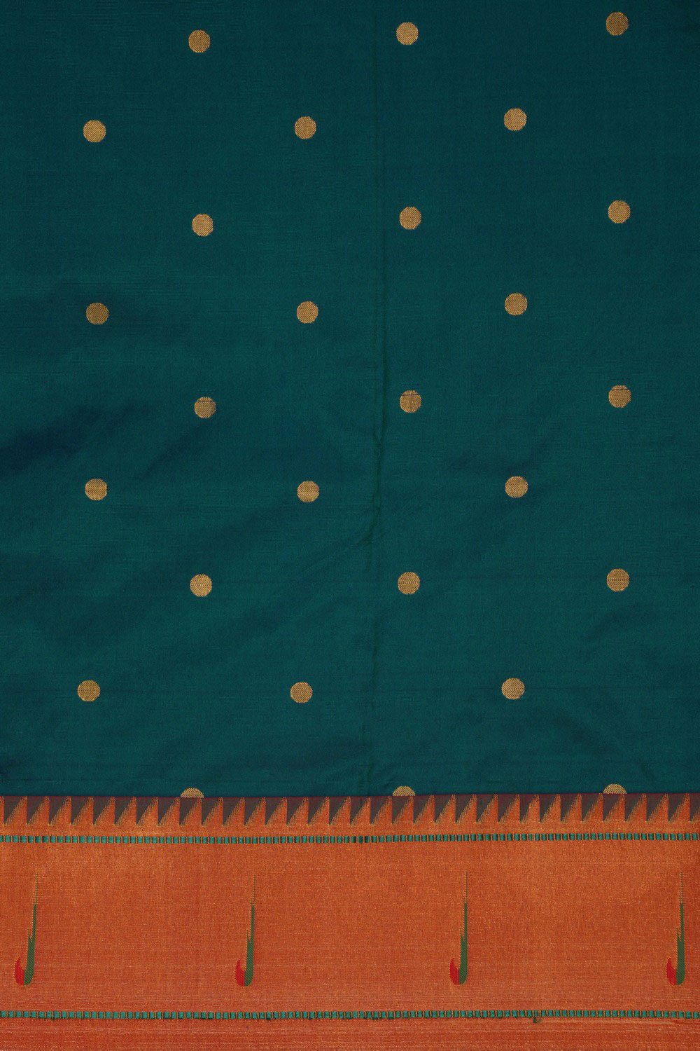 Image of Paithani Teal Green Saree