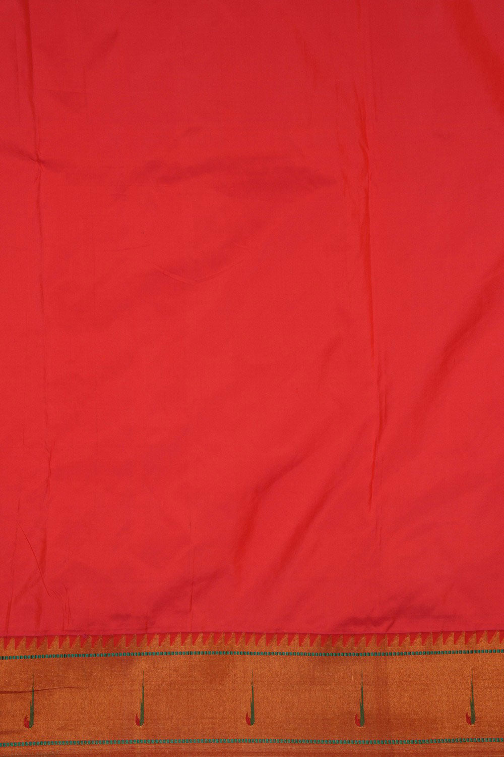 Paithani Coral Orange Saree