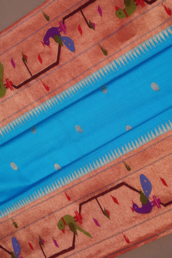 Image of Paithani Blue Saree