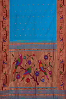 Image of Paithani Blue Saree