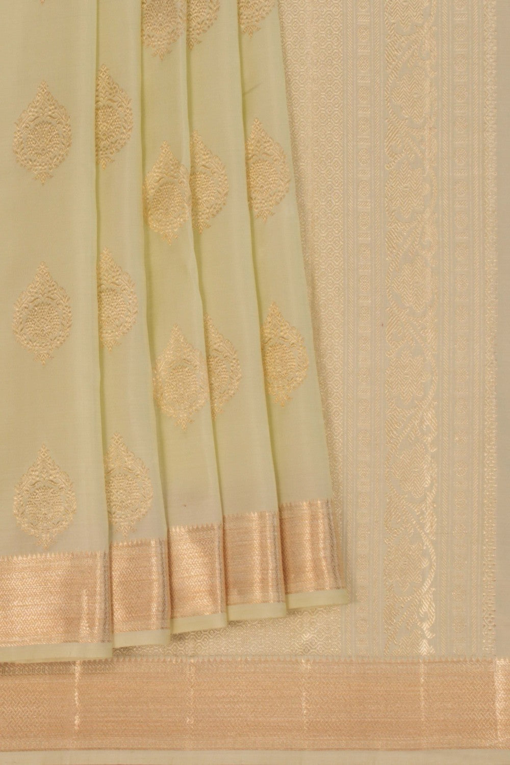 Kanchipattu Mint Green Saree